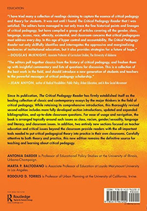 The Critical Pedagogy Reader: Second Edition,New