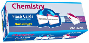 Chemistry Flash Cards  1000 cards: a QuickStudy Reference Tool,Used