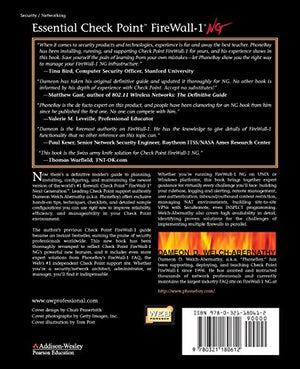 Essential Check Point Firewall1 Ng: An Installation, Configuration, And Troubleshooting Guide,Used