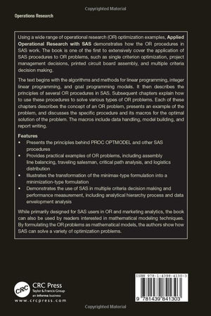 Applied Operational Research with SAS,Used
