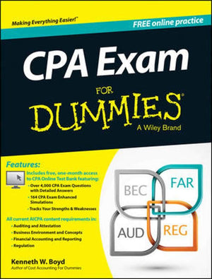 CPA Exam For Dummies with Online Practice,New