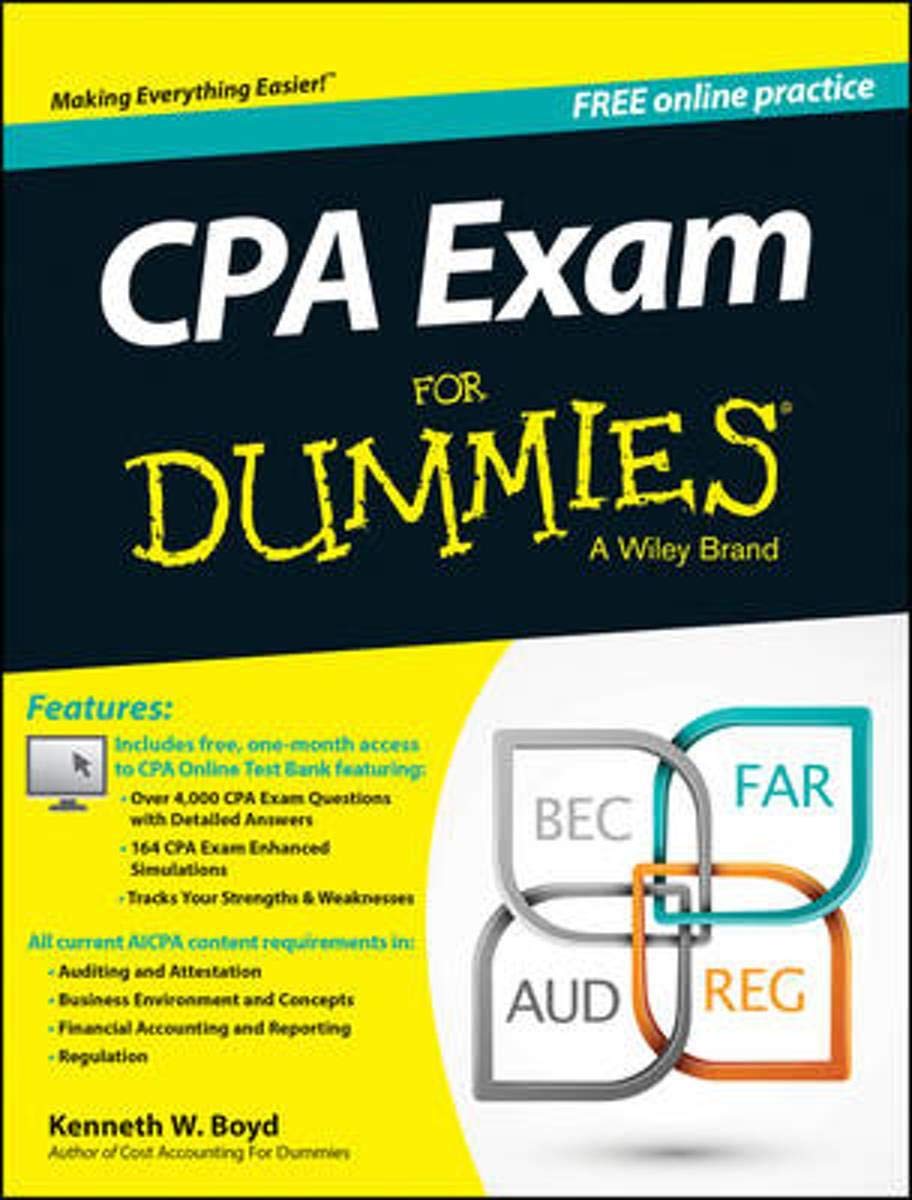 CPA Exam For Dummies with Online Practice,New