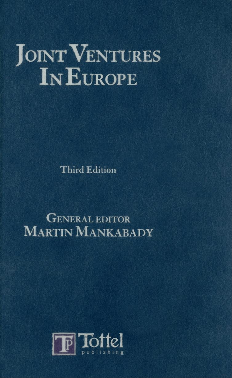 Joint Ventures in Europe: Third Edition,Used