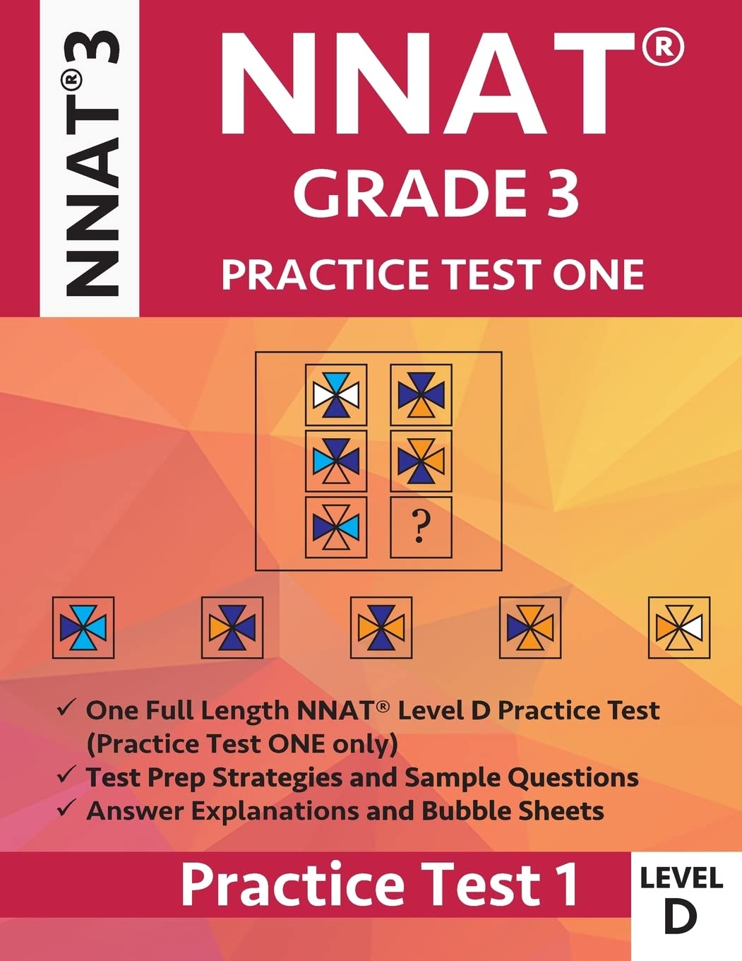 NNAT Grade 3 NNAT 3 Level D: NNAT Practice Test 1: NNAT3 Grade 3 Level DC Test Prep Book for the Naglieri Nonverbal Ability Test,Used