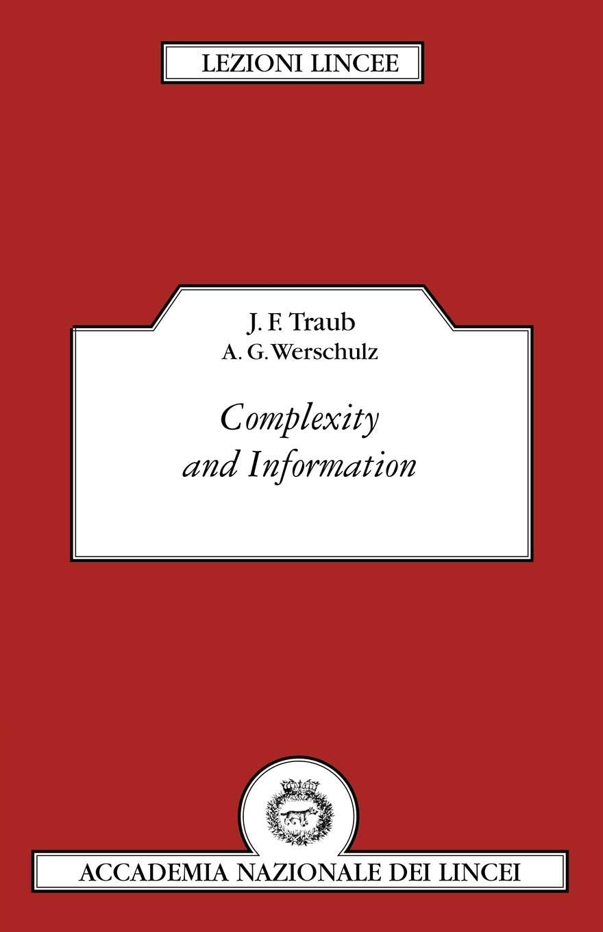 Complexity and Information (Lezioni Lincee),Used