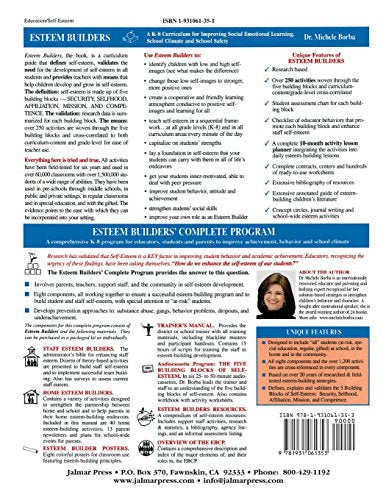 Esteem Builders: A K8 Curriculum for Improving Social Emotional Learning, School Climate and School Safety,New