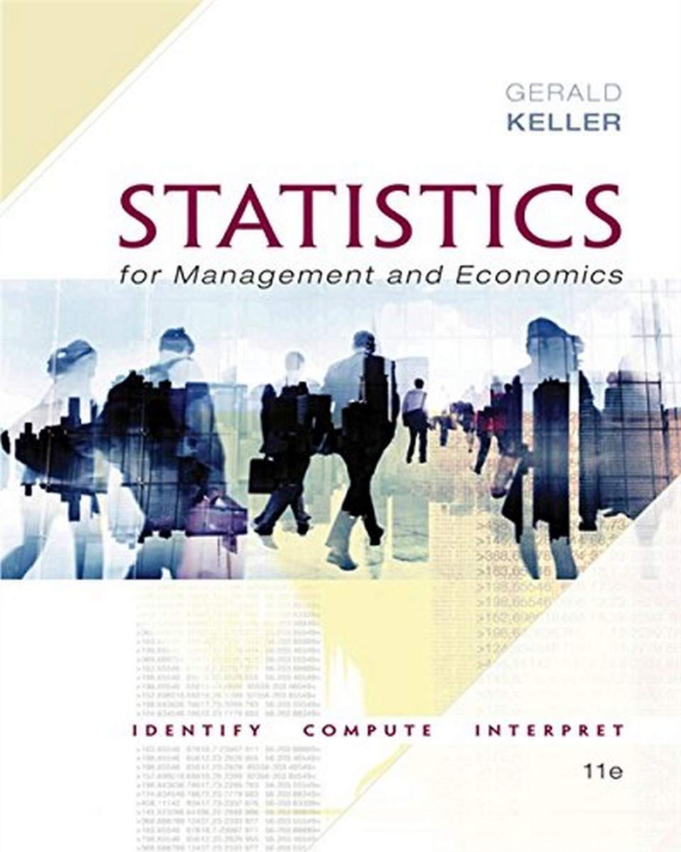 Statistics For Management And Economics (With Xlstat Bindin)