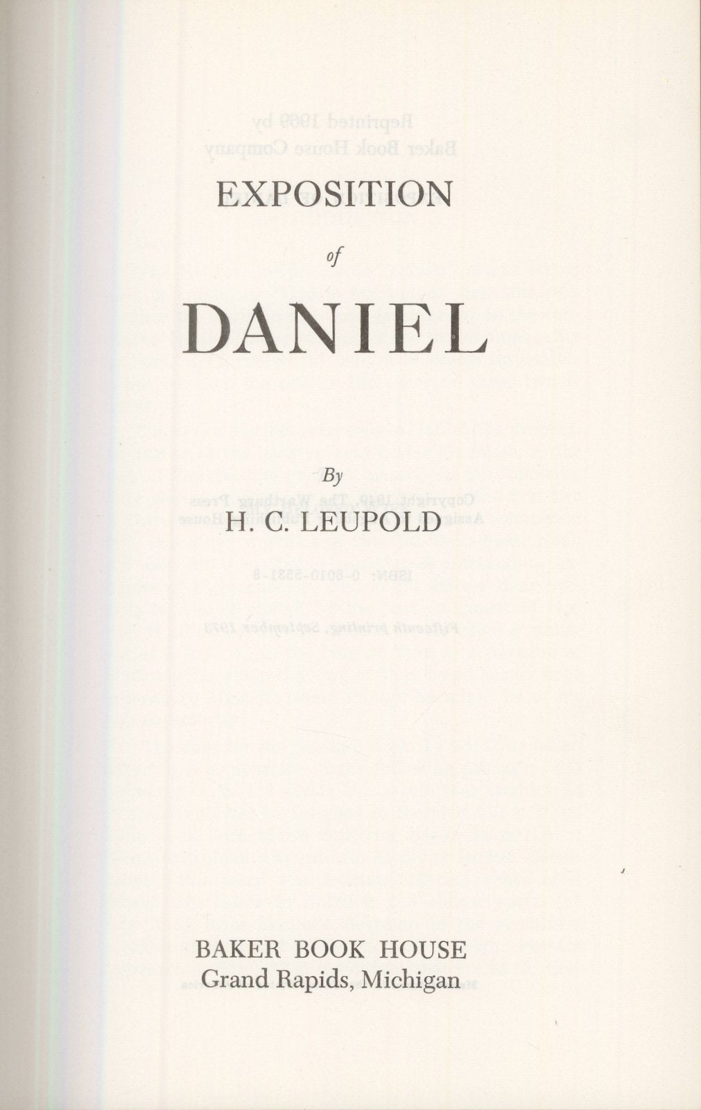 Exposition of Daniel,Used