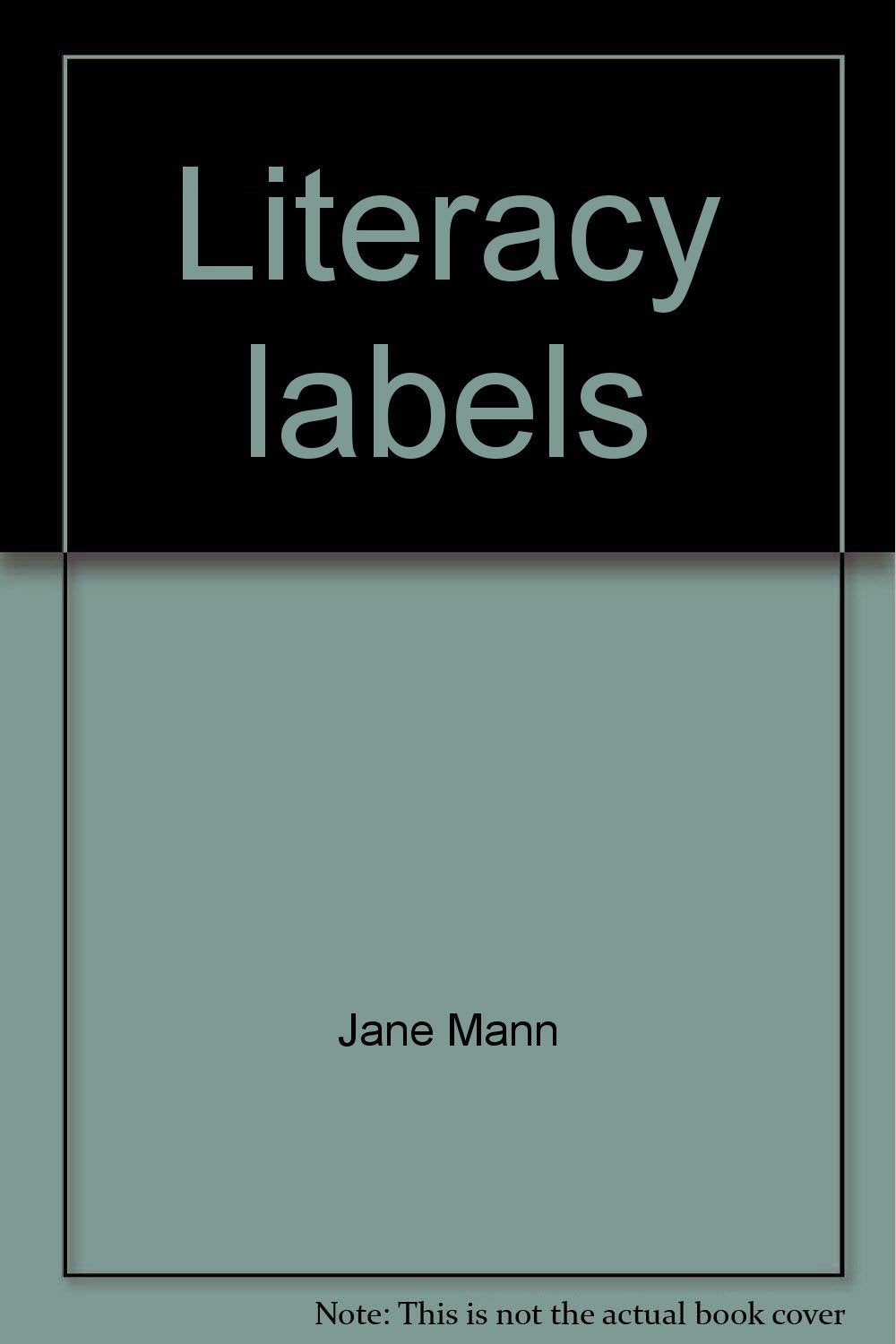 Literacy labels: For things in the classroom,Used