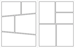 Blank Comic Book (with bonus stencil and blank cover!),Used