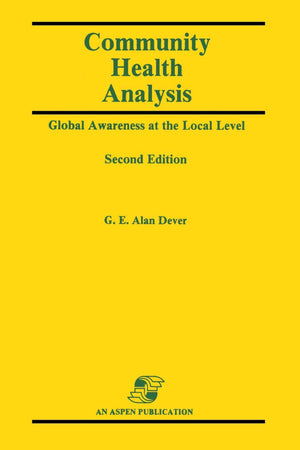 Community Health Analysis: Global Awareness at the Local Level,Used