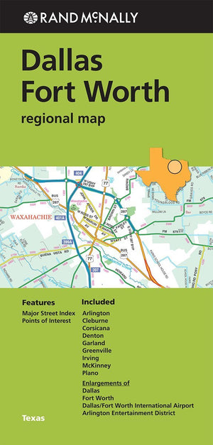 Rand McNally Folded Map: Dallas Fort Worth Regional Map,Used