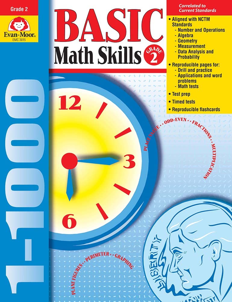 Basic Math Skills, Grade 2,Used