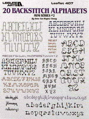 20 Backstich Alphabets (Mini),Used