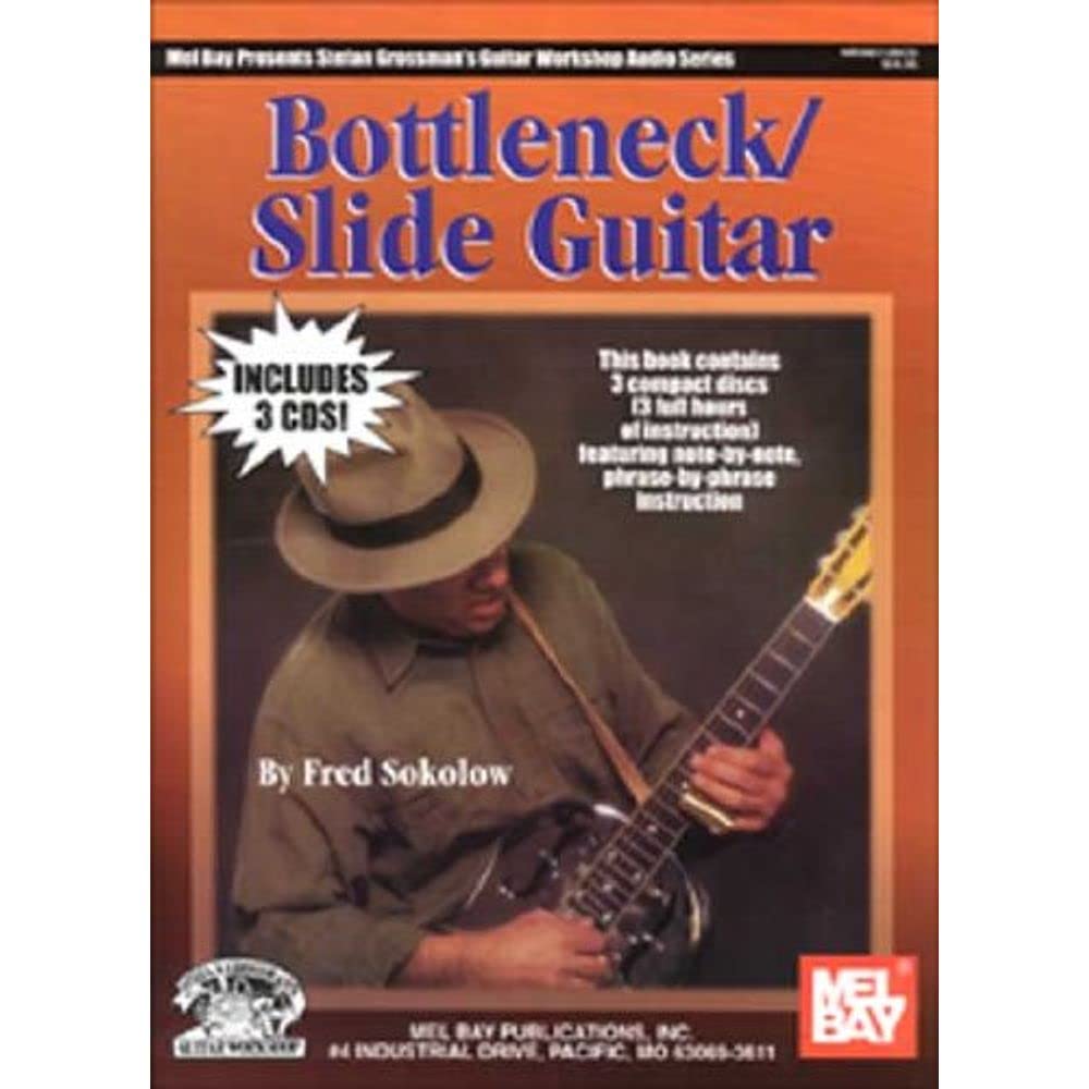 BottleneckSlide Guitar book/ 3  CD set,Used