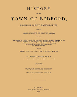 History Of The Town Of Bedford,Used