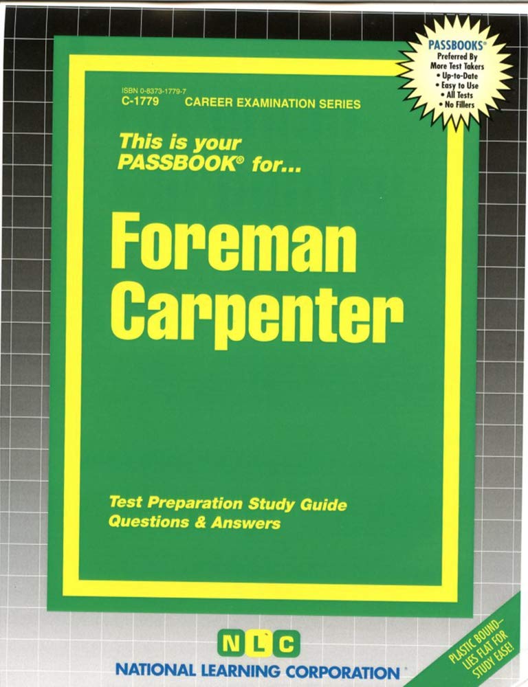 Foreman Carpenter (Career Examination Series),Used