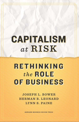 Capitalism at Risk: Rethinking the Role of Business,Used