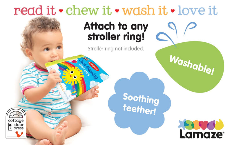 Tuffy Good Morning First Color Book  Washable, Chewable, Unrippable Pages With Hole For Stroller Or Toy Ring, Teether Tough (A ,Used