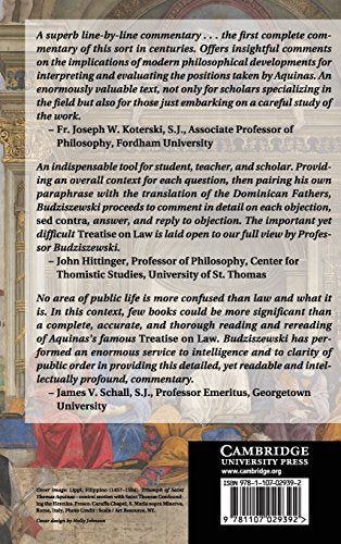 Commentary on Thomas Aquinas's Treatise on Law,Used