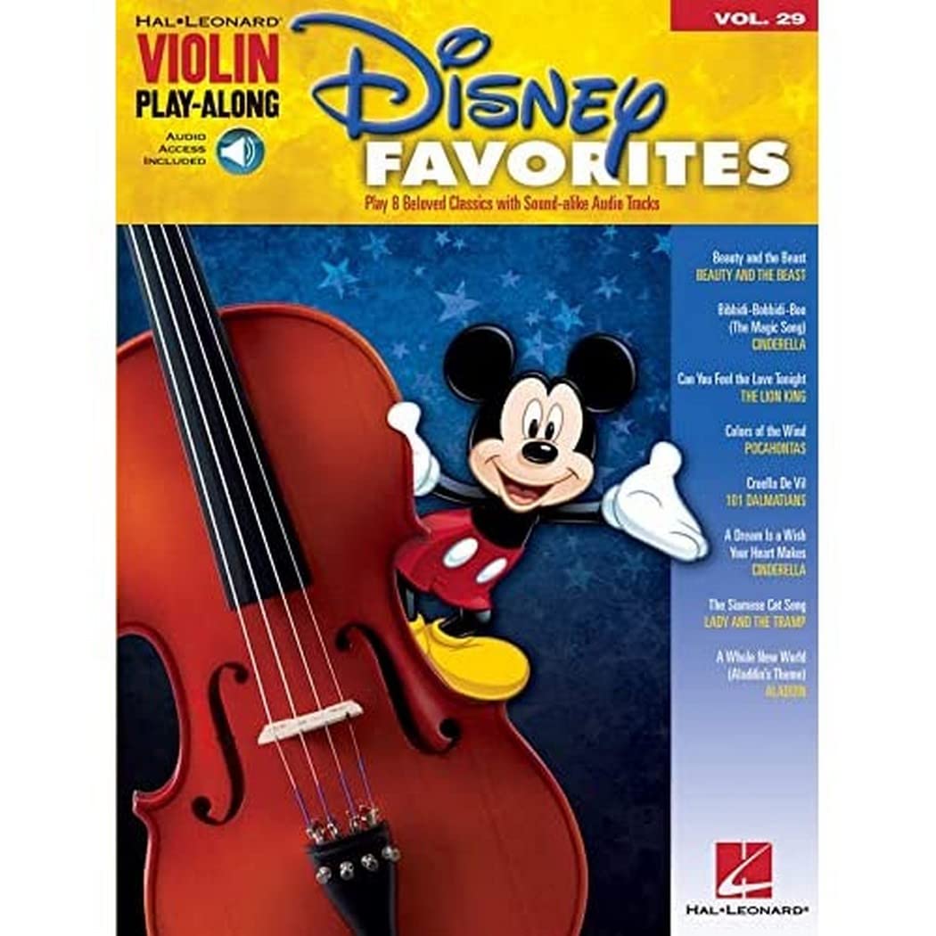 Disney Favorites Violin Playalong Volume 29 Book/Online Audio (Hal Leonard Violin Playalong),New