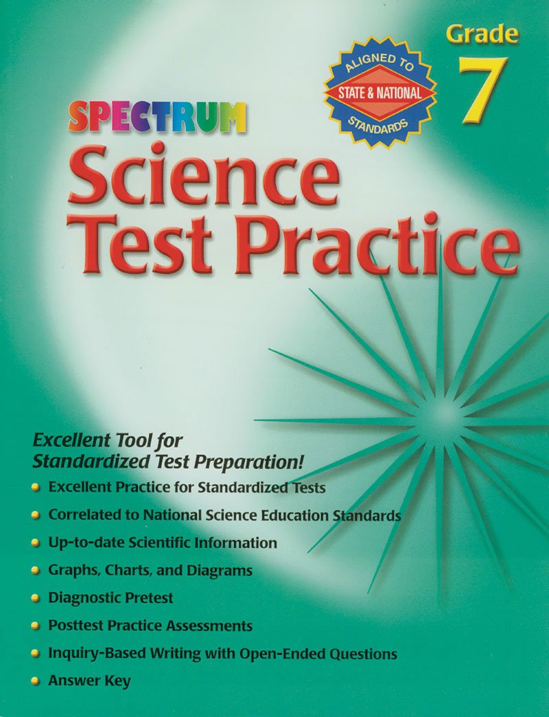 Science Test Practice, Grade 7 (Spectrum),Used