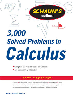 Schaum's 3,000 Solved Problems in Calculus (Schaum's Outlines),Used