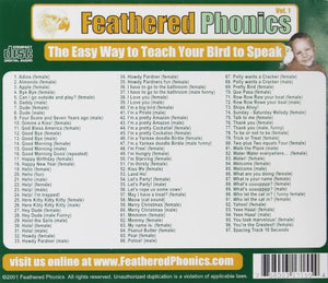 Pet Media Feathered Phonics: The Easy Way to Teach Your Bird to Speak,Used