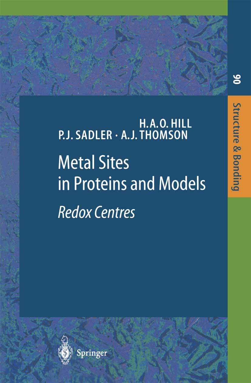 Metal Sites in Proteins and Models: Redox Centres (Springer Desktop Editions in Chemistry),Used