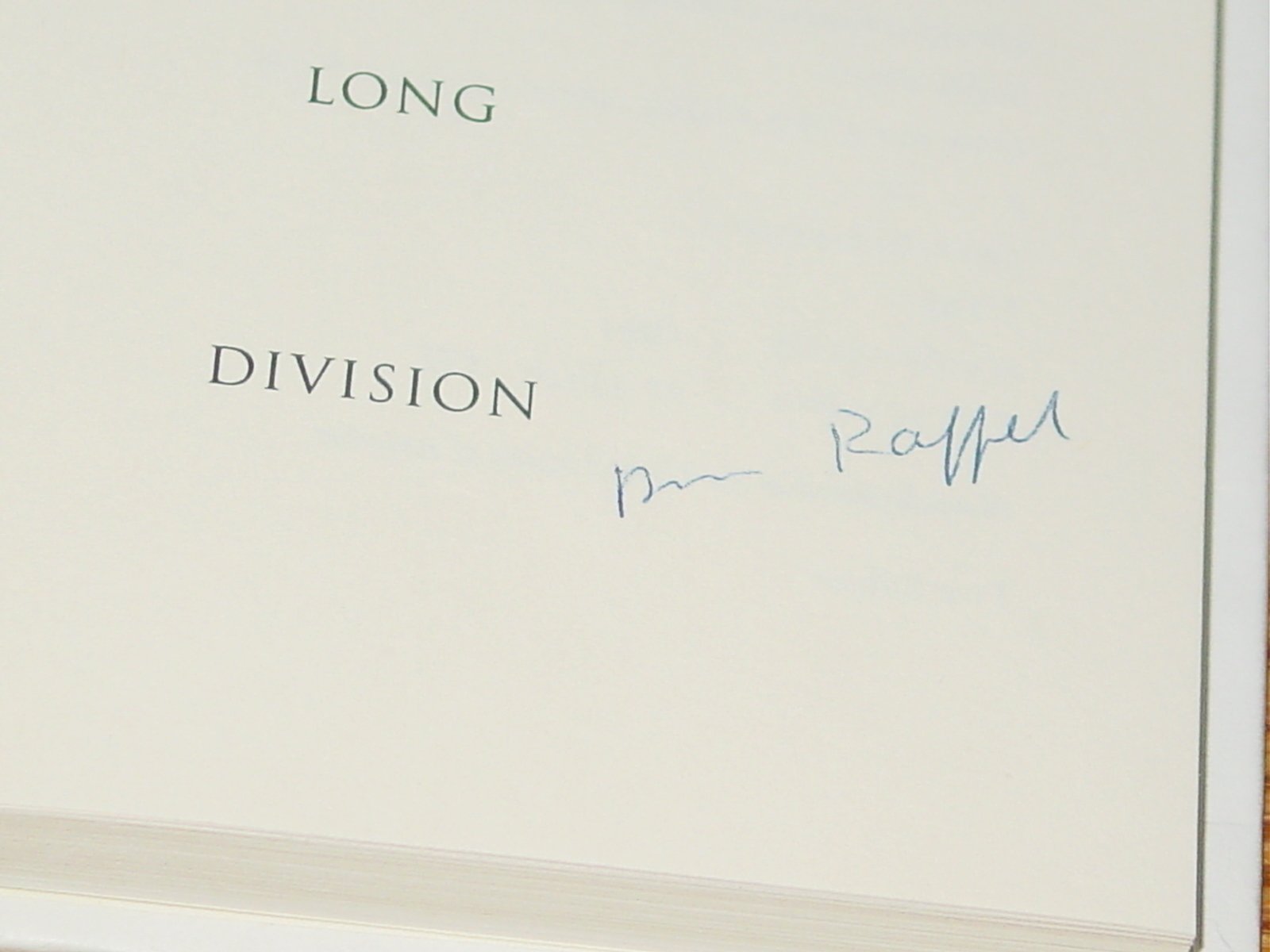 In The Year Of The Long Division: Stories,Used