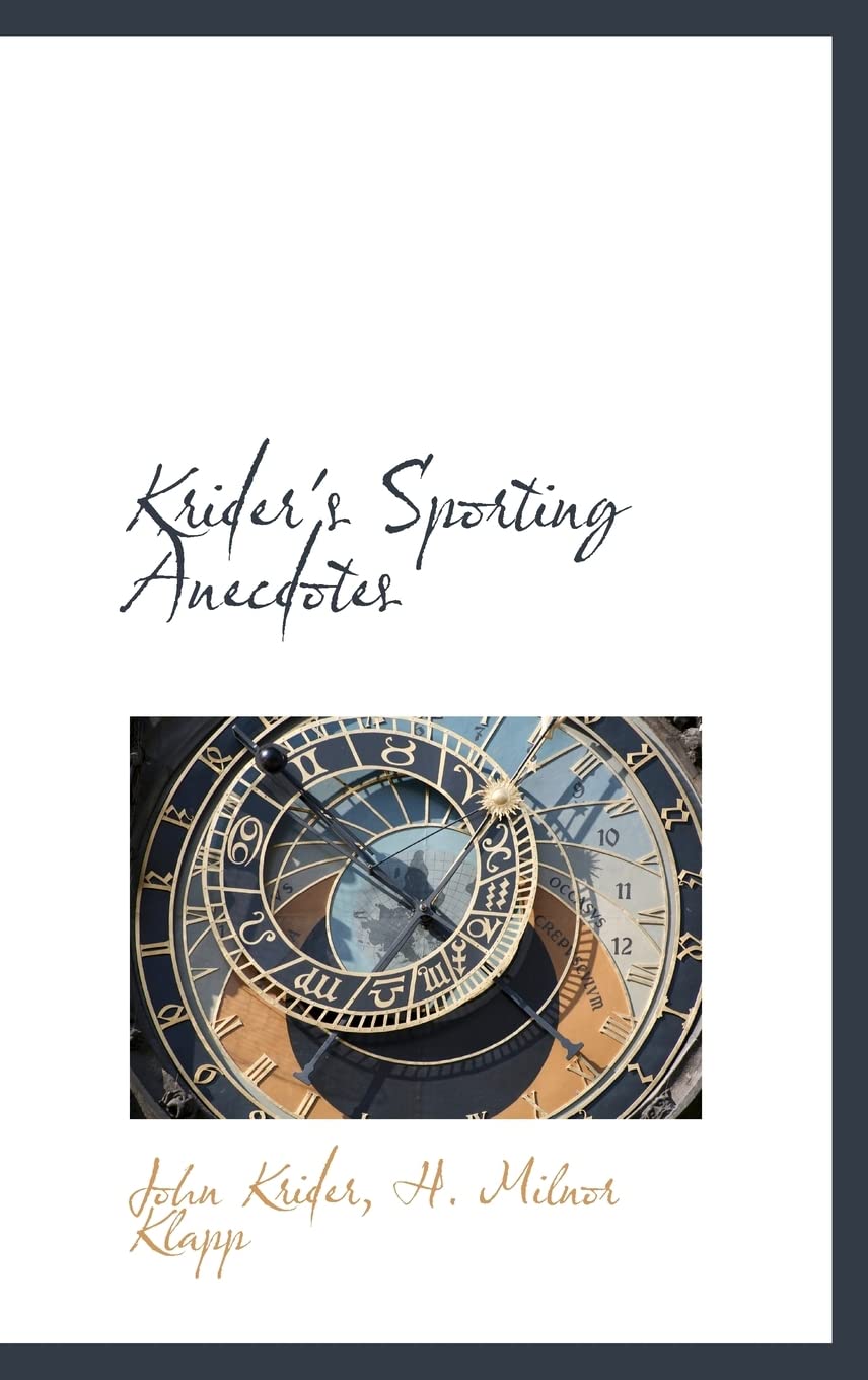 Krider's Sporting Anecdotes,Used