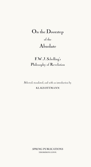 Philosophy Of Revelation (184142) And Related Texts