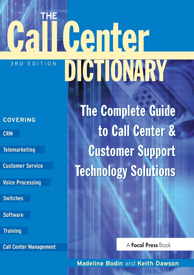 The Call Center Dictionary,Used