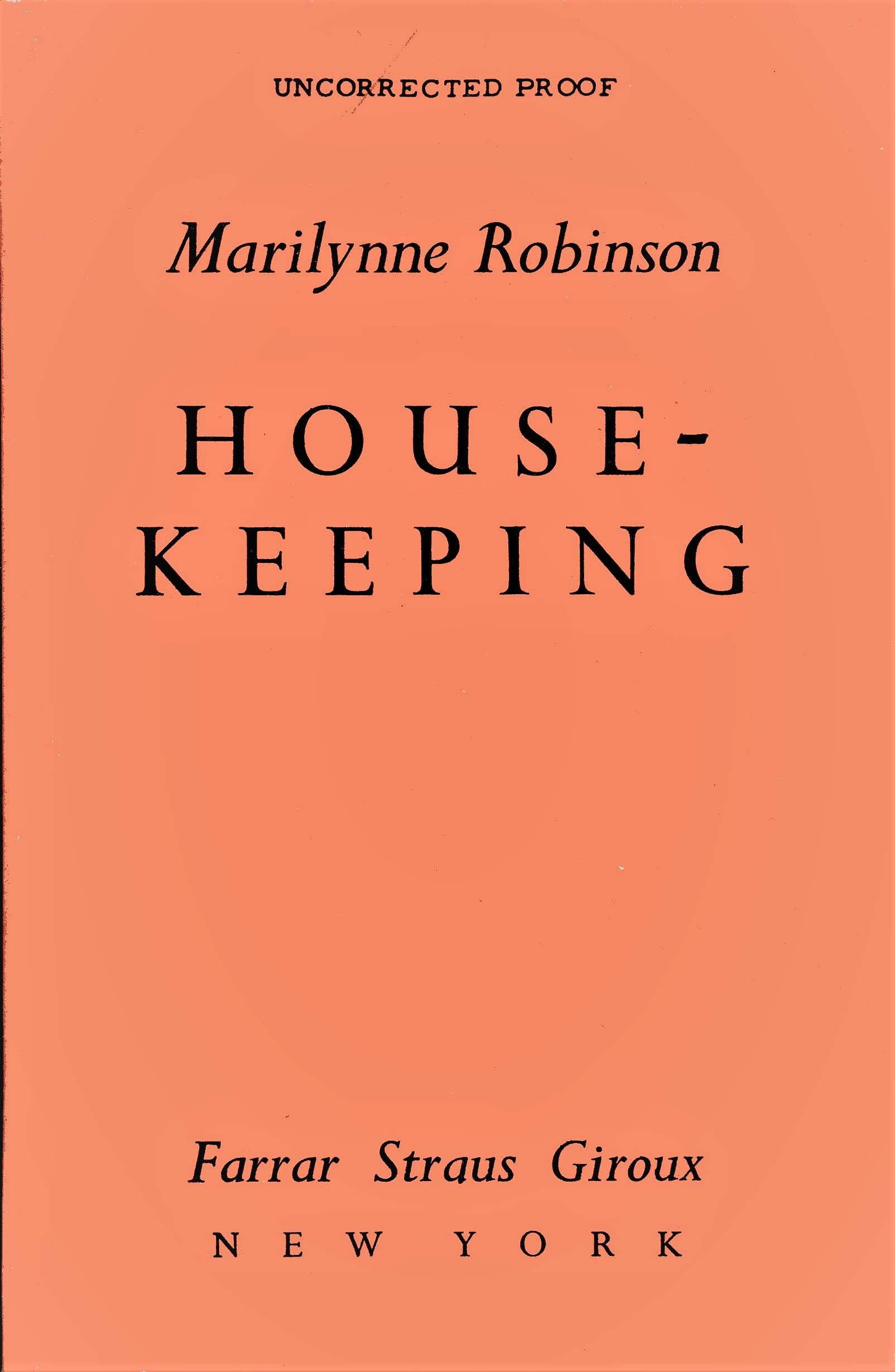 Housekeeping: A Novel