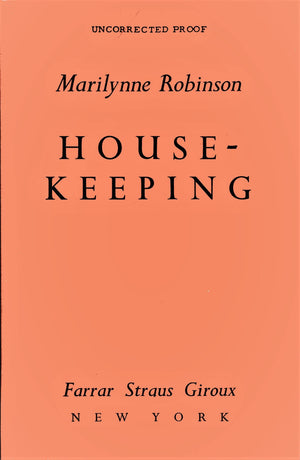 Housekeeping: A Novel