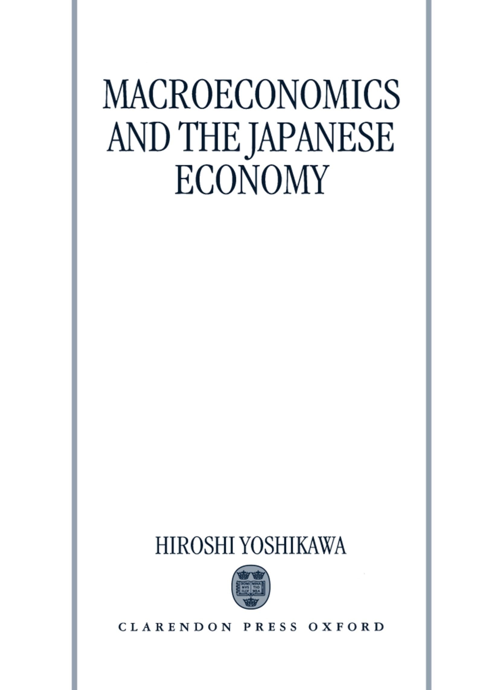 Macroeconomics and the Japanese Economy,Used