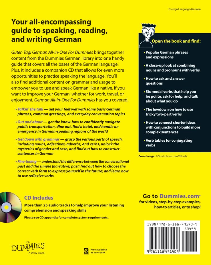 German Allinone For Dummies, With Cd