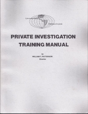 Private Investigation Training Manual,Used