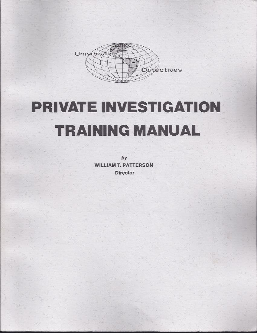 Private Investigation Training Manual,Used