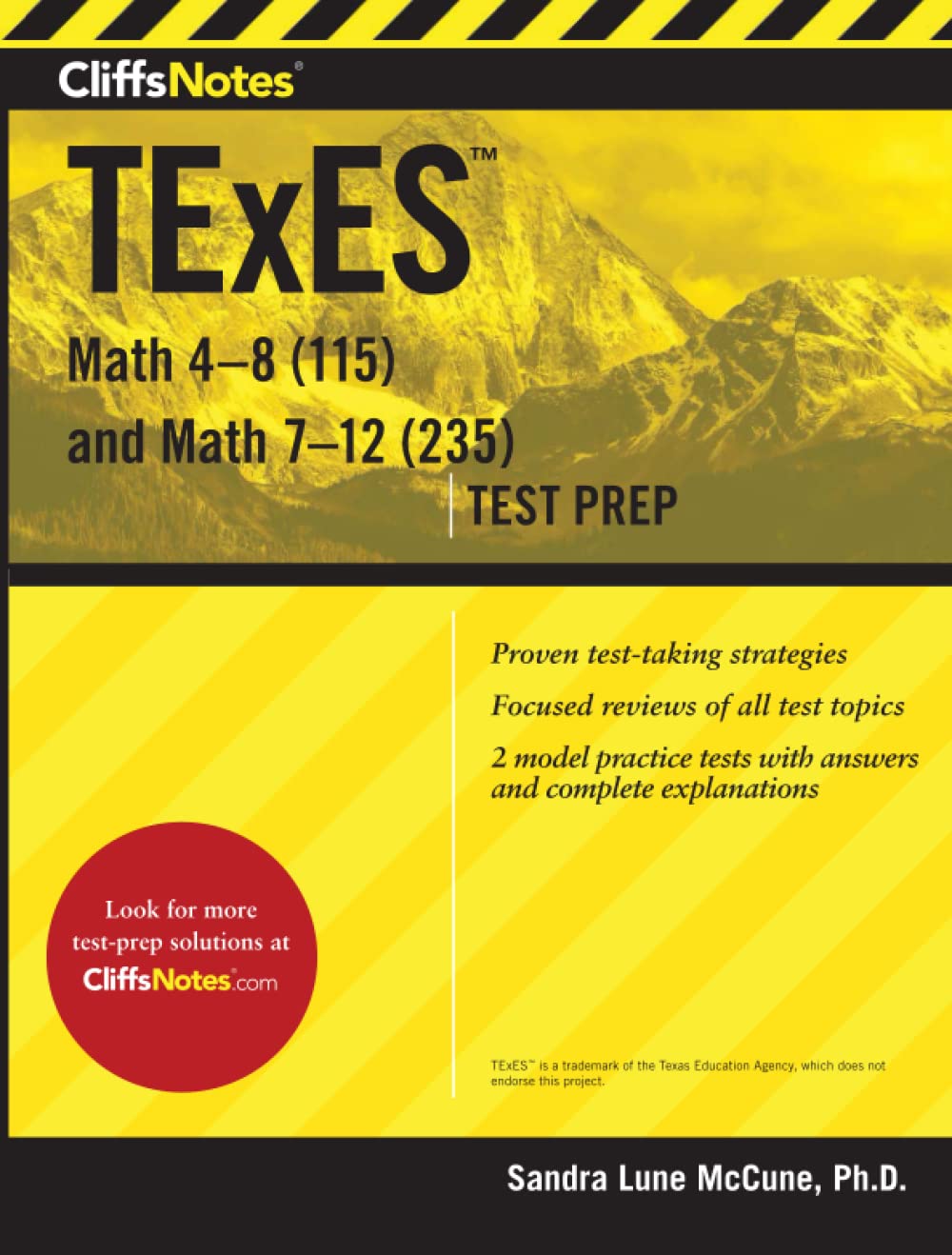 CliffsNotes TExES Math 48 (115) and Math 712 (235) (CliffsNotes Test Prep),Used