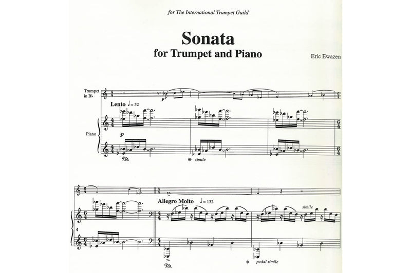 Sonata for Trumpet and Piano: Trumpet,New