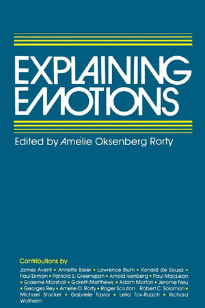 Explaining Emotions (Topics In Philosophy) (Volume 5)