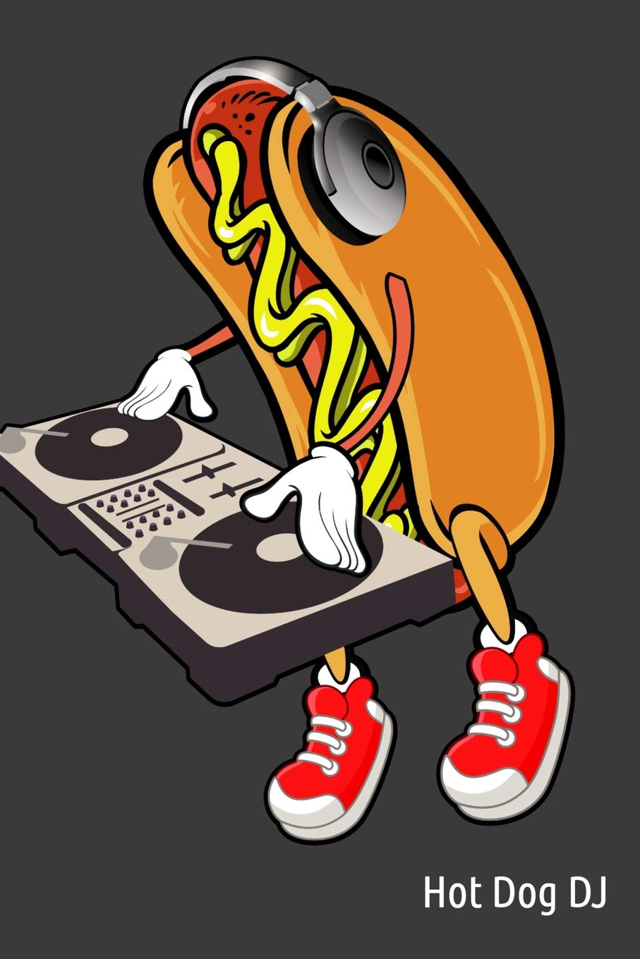 Hot Dog DJ: 120 Page Notebook,Used