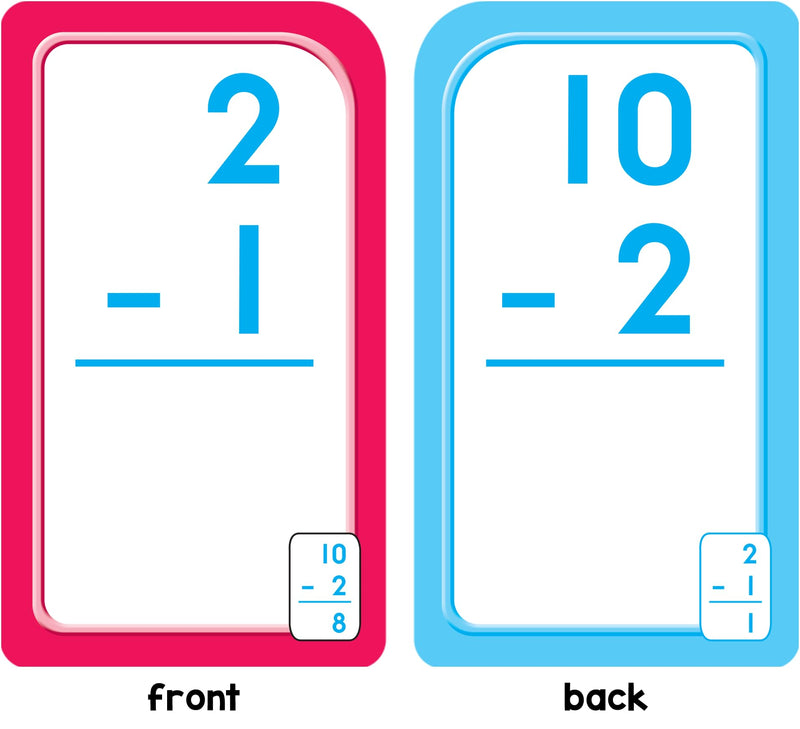 School Zone  Subtraction 012 Flash Cards  Ages 6 And Up, 1St Grade, 2Nd Grade, Numbers 012, Math, Problem Solving, Subtracti,Used