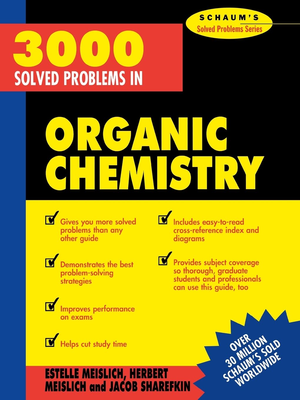 3000 Solved Problems In Organic Chemistry (Schaum'S Solved Problems) (Schaum'S Solved Problems Series)-new