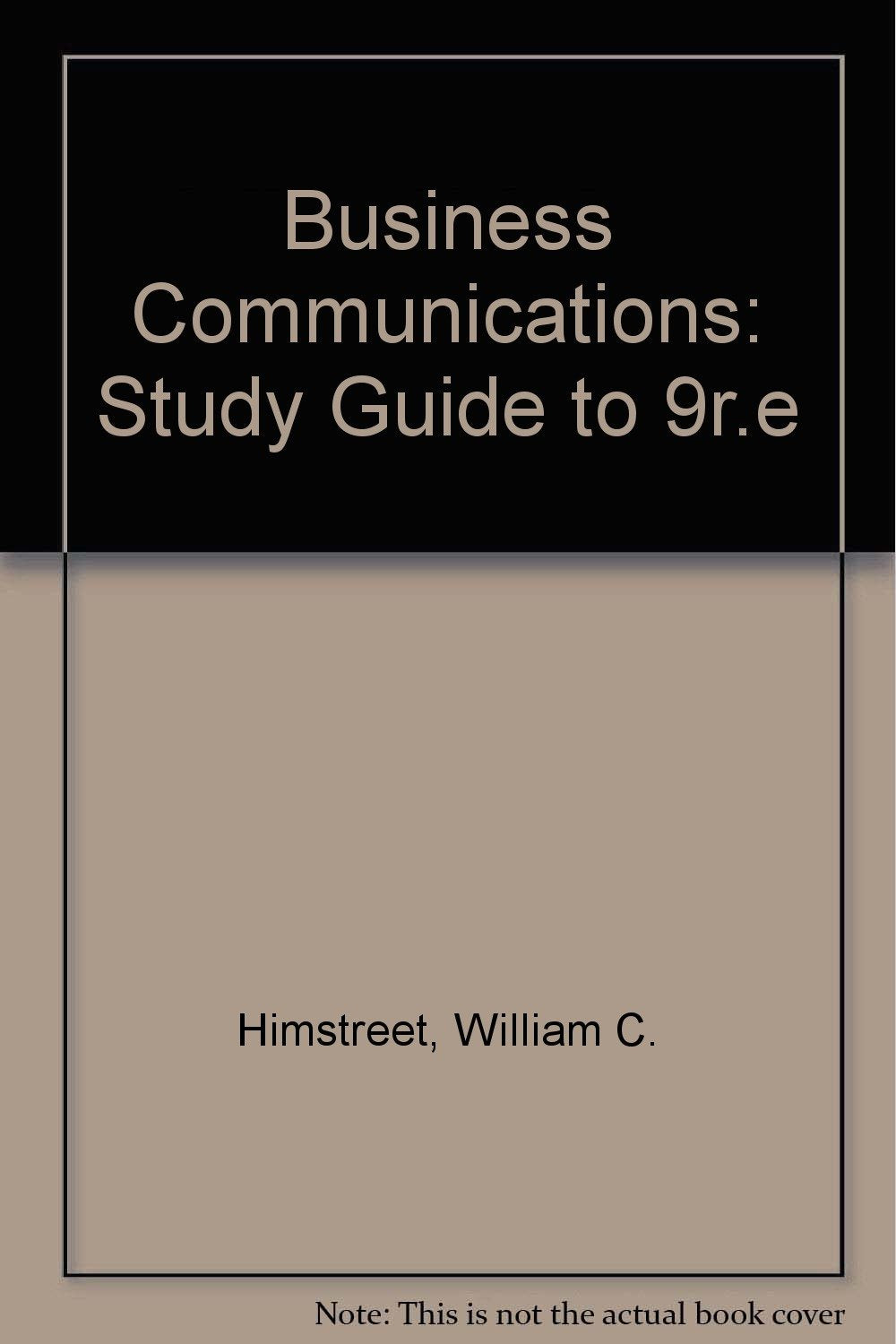 Business Communications: Study Guide to 9r.e,Used