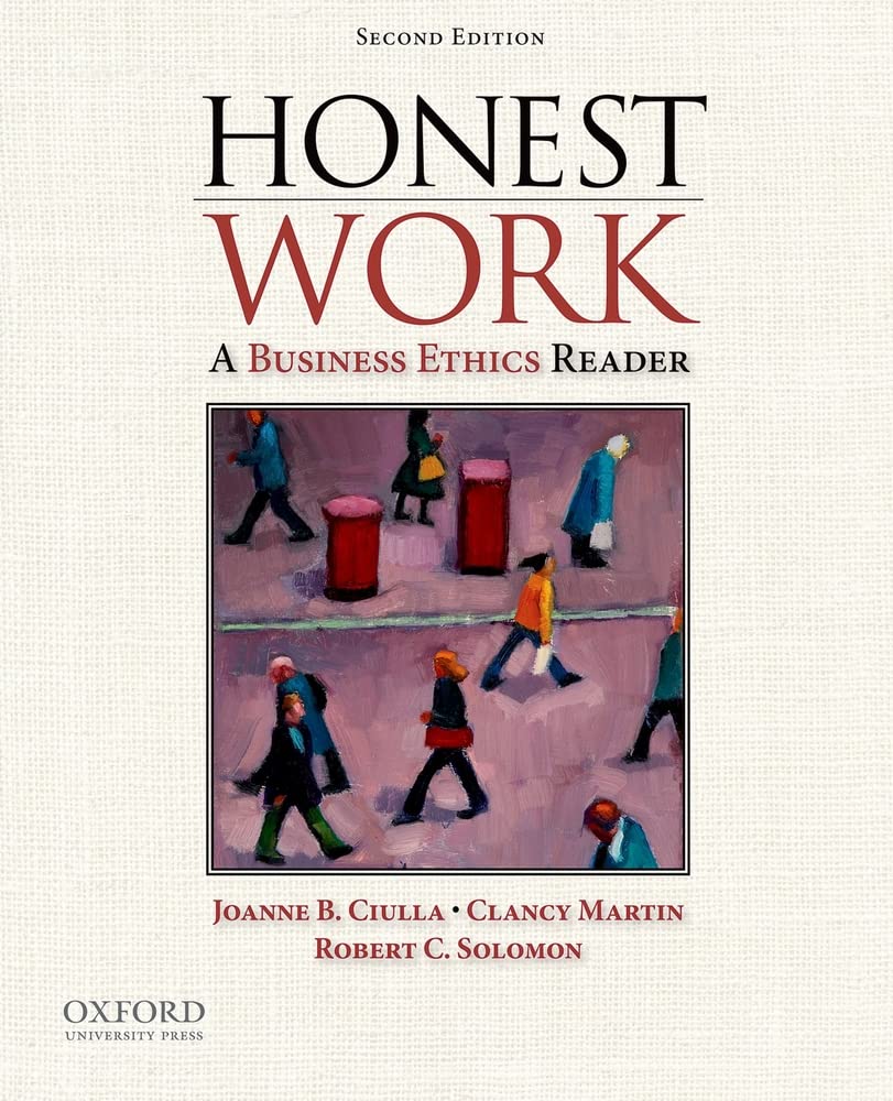 Honest Work: A Business Ethics Reader,Used