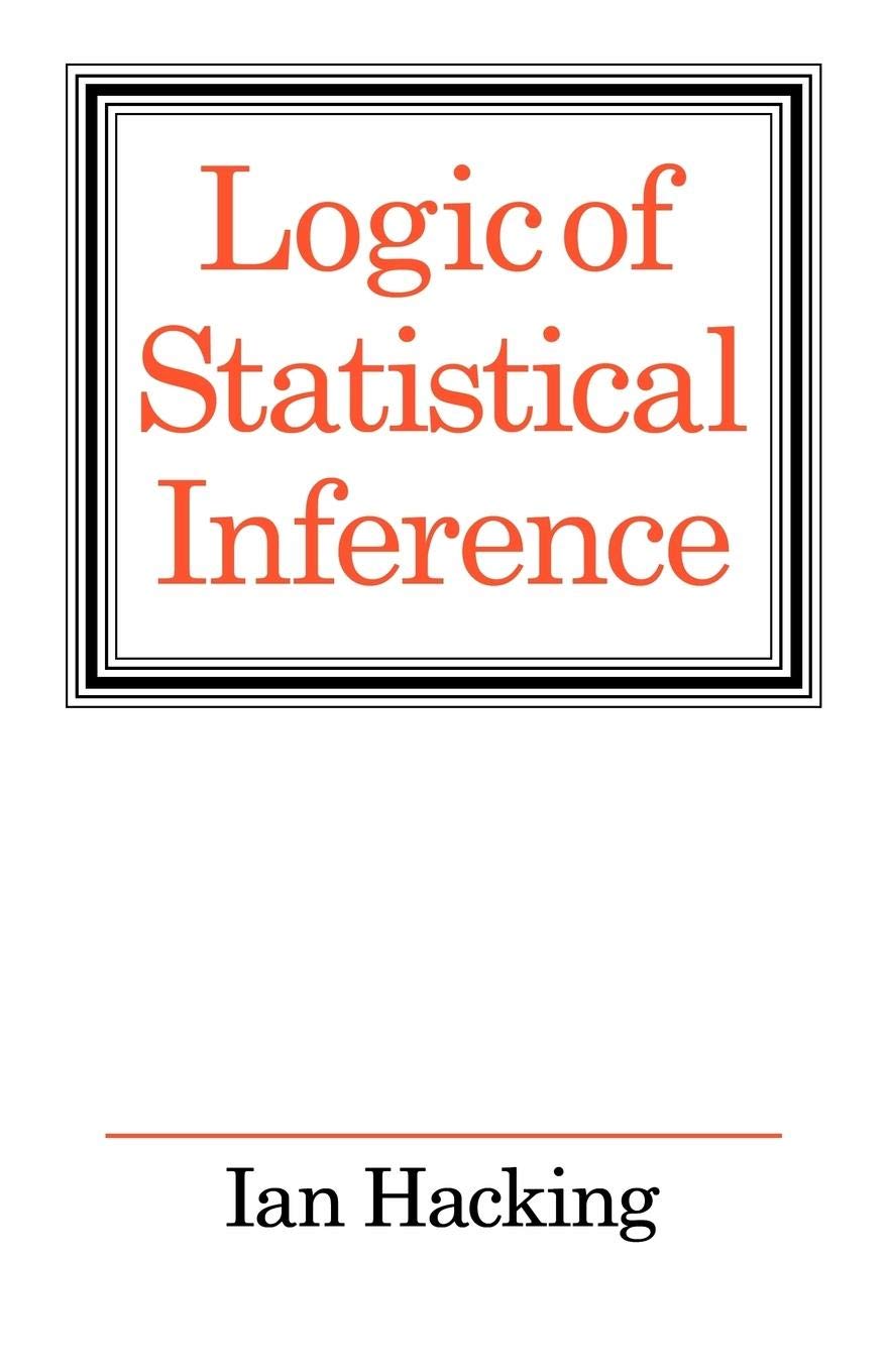 Logic of Statistical Inference,Used