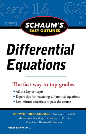 Schaum'S Easy Outline Of Differential Equations, Revised Edition,New