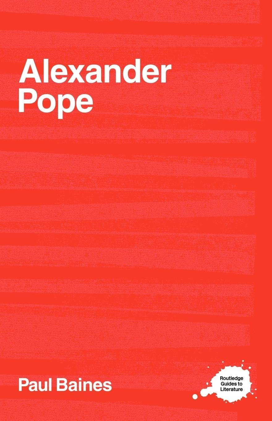 Alexander Pope (Routledge Guides to Literature),Used